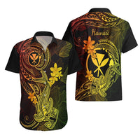 Hawaii Hawaiian Shirt Hammerhead Shark Tattoo Mix Polynesian Plumeria Reggae Version LT14 - Polynesian Pride