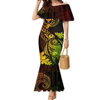 Hawaii Mermaid Dress Turtle Mix Polynesian Plumeria Reggae Version LT14 Women Reggae - Polynesian Pride