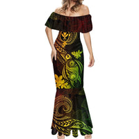 Hawaii Mermaid Dress Turtle Mix Polynesian Plumeria Reggae Version LT14 - Polynesian Pride