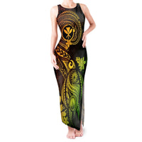 Hawaii Tank Maxi Dress Turtle Mix Polynesian Plumeria Reggae Version LT14 Women Reggae - Polynesian Pride