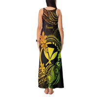 Hawaii Tank Maxi Dress Turtle Mix Polynesian Plumeria Reggae Version LT14 - Polynesian Pride