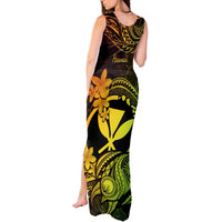Hawaii Tank Maxi Dress Turtle Mix Polynesian Plumeria Reggae Version LT14 - Polynesian Pride