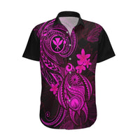 Hawaii Hawaiian Shirt Turtle Mix Polynesian Plumeria Pink Version LT14 Pink - Polynesian Pride