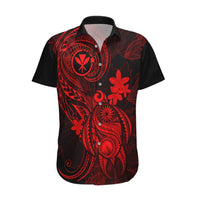Hawaii Hawaiian Shirt Turtle Mix Polynesian Plumeria Red Version LT14 Red - Polynesian Pride