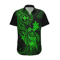 Hawaii Hawaiian Shirt Turtle Mix Polynesian Plumeria Green Version LT14 Green - Polynesian Pride