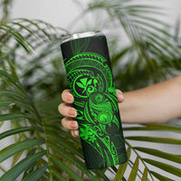 Hawaii Skinny Tumbler Turtle Mix Polynesian Plumeria Green Version LT14 - Polynesian Pride