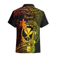Hawaii Hawaiian Shirt Ukulele Mix Polynesian Plumeria Reggae Version LT14 - Polynesian Pride