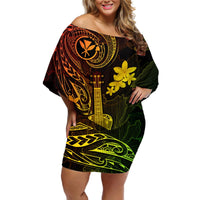 hawaii-off-shoulder-short-dress-ukulele-mix-polynesian-plumeria-reggae-version