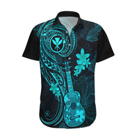 Hawaii Hawaiian Shirt Ukulele Mix Polynesian Plumeria Turquoise Version LT14 Turquoise - Polynesian Pride