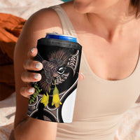 New Zealand Valentines Day 4 in 1 Can Cooler Tumbler Piwakawaka Lovers Maori Koru Tattoo LT14 - Polynesian Pride