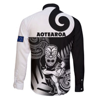 New Zealand Silver Fern Rugby Family Matching Off Shoulder Maxi Dress and Hawaiian Shirt Go Champions NZ All Black Maori Koru LT14 - Polynesian Pride