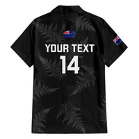 Custom New Zealand Silver Fern Rugby Family Matching Off Shoulder Long Sleeve Dress and Hawaiian Shirt 2023 Go Aotearoa Champions World Cup LT14 - Polynesian Pride