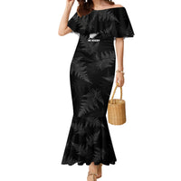 Custom New Zealand Silver Fern Rugby Mermaid Dress 2023 Go Aotearoa Champions World Cup LT14 Women Black - Polynesian Pride