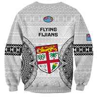 Fiji Rugby Sweatshirt 2023 Go Champions World Cup Fijian Tapa Pattern LT14 - Polynesian Pride