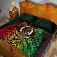 Personalised Vanuatu Family Day Quilt Bed Set Happy 26 December Vanuatuan Pig Tusk LT14 - Polynesian Pride