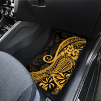 Gold Polynesia Paisley Car Mats Polynesian With Tropical Flowers LT14 - Polynesian Pride