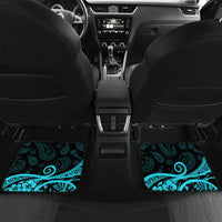 Polynesia Paisley Car Mats Polynesian With Tropical Flowers - Turquoise LT14 - Polynesian Pride