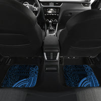 Talofa Samoa Car Mats Samoan Kava Bowl Siapo Pattern - Blue LT14 - Polynesian Pride
