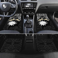 Ekamowir Omo Nauru Car Mats Naoero Twelve-pointed Star Polynesian Tattoo LT14 Set 4pcs Black - Polynesian Pride