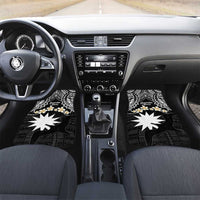 Ekamowir Omo Nauru Car Mats Naoero Twelve-pointed Star Polynesian Tattoo LT14 Set 2pcs - Front Black - Polynesian Pride