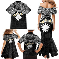 Ekamowir Omo Nauru Family Matching Mermaid Dress and Hawaiian Shirt Naoero Twelve-pointed Star Polynesian Tattoo LT14 - Polynesian Pride