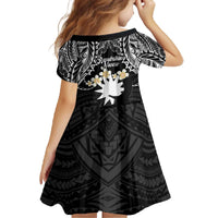 Ekamowir Omo Nauru Family Matching Off The Shoulder Long Sleeve Dress and Hawaiian Shirt Naoero Twelve-pointed Star Polynesian Tattoo LT14 - Polynesian Pride