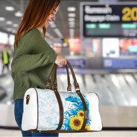 New Zealand Autism Awareness Month Travel Bag Takiwatanga Maori Lizard With Sunflower - Polynesian Pride