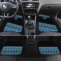 Fiji Rugby 2025 Custom Car Mats Fijian Tapa Toso Viti Toso - Black LT14 Set 4pcs Black - Polynesian Pride
