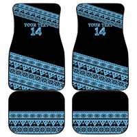 Fiji Rugby 2025 Custom Car Mats Fijian Tapa Toso Viti Toso - Black LT14 - Polynesian Pride
