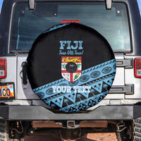 Fiji Rugby 2025 Custom Spare Tire Cover Fijian Tapa Toso Viti Toso - Black LT14 Black - Polynesian Pride