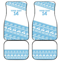 Fiji Rugby 2025 Custom Car Mats Fijian Tapa Toso Viti Toso - White LT14 - Polynesian Pride