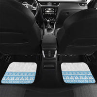Fiji Rugby 2025 Custom Car Mats Fijian Tapa Toso Viti Toso - White LT14 Set 2pcs - Back White - Polynesian Pride
