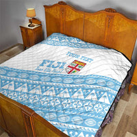Fiji Rugby 2025 Custom Quilt Fijian Tapa Toso Viti Toso - White