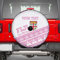 Fiji Rugby 2025 Custom Spare Tire Cover Fijian Tapa Toso Viti Toso - Pink LT14 - Polynesian Pride