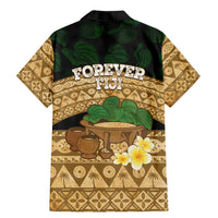 Bula Fiji Kava Bowl Family Matching Mermaid Dress and Hawaiian Shirt Fijian Tapa Cloth Vintage Vibe LT14 - Polynesian Pride