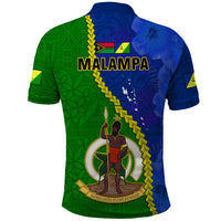 Vanuatu Malampa Province Polo Shirt Turtle Sand Drawing Unique Tapa Pattern LT14 - Polynesian Pride