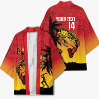 Custom Papua New Guinea Cricket Kimono PNG Barramundis - Polynesian Pride
