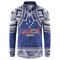Custom Samoa Cricket Button Sweatshirt Go Champions Samoan - Polynesian Pride