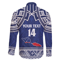 Custom Samoa Cricket Family Matching Off The Shoulder Long Sleeve Dress and Hawaiian Shirt Go Champions Samoan - Polynesian Pride