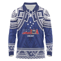Custom Samoa Cricket Long Sleeve Polo Shirt Go Champions Samoan - Polynesian Pride