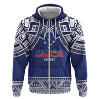 Custom Samoa Cricket Zip Hoodie Go Champions Samoan - Polynesian Pride