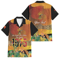 Personalised Papua New Guinea Independence Day Family Matching Puletasi and Hawaiian Shirt One People One Nation One Country