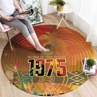 Papua New Guinea Independence Day Round Carpet One People One Nation One Country