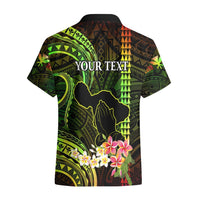 Personalised Hawaii Hawaiian Shirt Pray For Maui Hawaiian Plumeria Be Strong Reggae Verison LT14 - Polynesian Pride