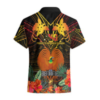 Papua New Guinea Manus Province Hawaiian Shirt Papua Niugini Coat Of Arms With Flag Style LT14 - Polynesian Pride