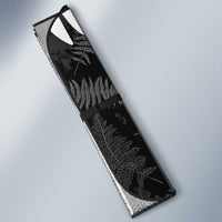 Custom New Zealand Silver Fern Football Auto Sun Shade Go Aotearoa Grunge Black - Polynesian Pride