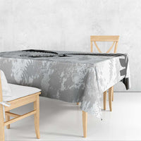 Custom New Zealand Silver Fern Football Tablecloth Go Aotearoa Grunge White - Polynesian Pride