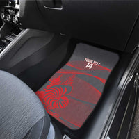 Custom New Caledonia Football Car Mats Allez Les Cagous Grey Version - Polynesian Pride