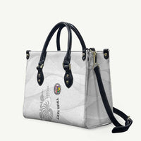 Custom New Caledonia Football Leather Bag Allez Les Cagous White Version - Polynesian Pride