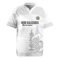 Custom New Caledonia Football Rugby Jersey Allez Les Cagous White Version - Polynesian Pride